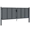 vidaXL Gartentor Anthrazit 300x75 cm Stahl