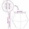 vidaXL Pflanzk&uuml;bel 2 pcs Anthrazit 100 x 100 x 80 cm Stahl