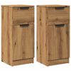 vidaXL Sideboards 2 Stk. Artisan-Eiche 30x30x70 cm Holzwerkstoff