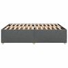 vidaXL Bettgestell ohne Matratze Dunkelgrau 140x190 cm Stoff