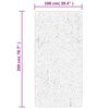 vidaXL Teppich Shaggy Hochflor Modern Creme 100x200 cm