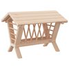 vidaXL Heuraufe f&uuml;r Kaninchen 44x33x33 cm Massivholz Tanne