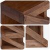 vidaXL Regal Braun 24 x 14 x 80 cm Massives Mahagoni Holz