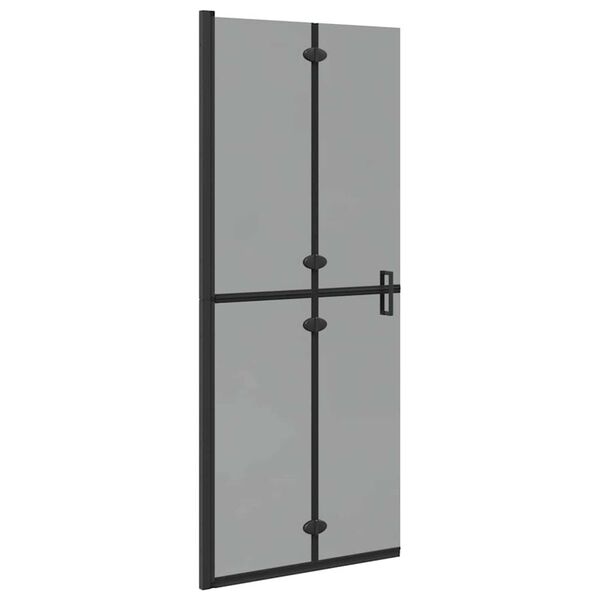 vidaXL Walk-in Duschwand Schwarz 80 x 6,5 x 190 cm