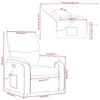 vidaXL Massagesessel Weinrot Stoff