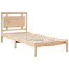 vidaXL Massivholzbett Extra Lang ohne Matratze 100x210 cm