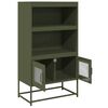 vidaXL Highboard Olivgr&uuml;n 68x39x123 cm Stahl
