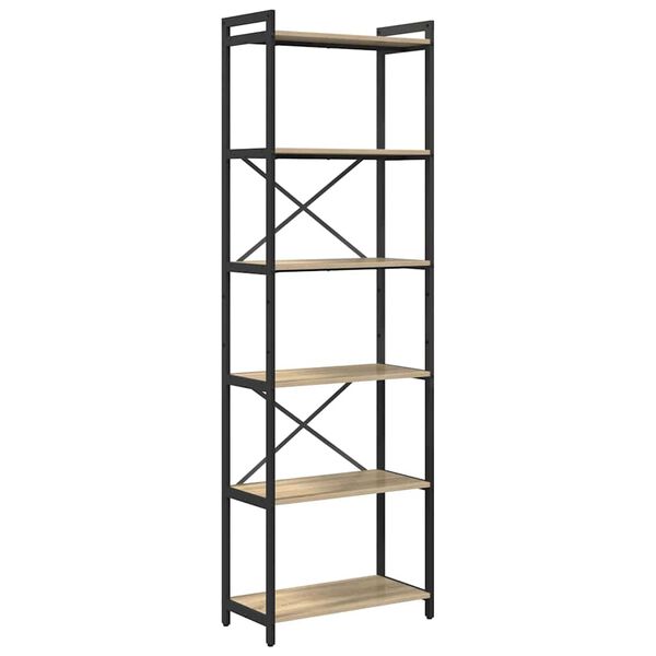 vidaXL B&uuml;cherregal Sonoma-Eiche 40 x 30 x 85 cm Holzwerkstoff