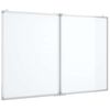 vidaXL Magnetisches Whiteboard Klappbar 120x80x1,7 cm Aluminium