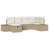 vidaXL Sofa Set 6 stk. Poly-Rattan