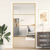 vidaXL Innent&uuml;r Schlank Golden 102,5x201,5 cm Hartglas und Aluminium