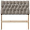 vidaXL Gepolstertes Kopfteil Taupe 90 cm Massives Kiefernholz