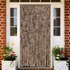 vidaXL Fliegenvorhang Beige und Dunkelbraun 100x230 cm Chenille
