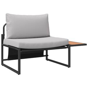 vidaXL Gartensofa-set 2 stk. Hellgrau Stahl