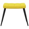 vidaXL Relaxsessel mit Hocker Senfgelb Stoff