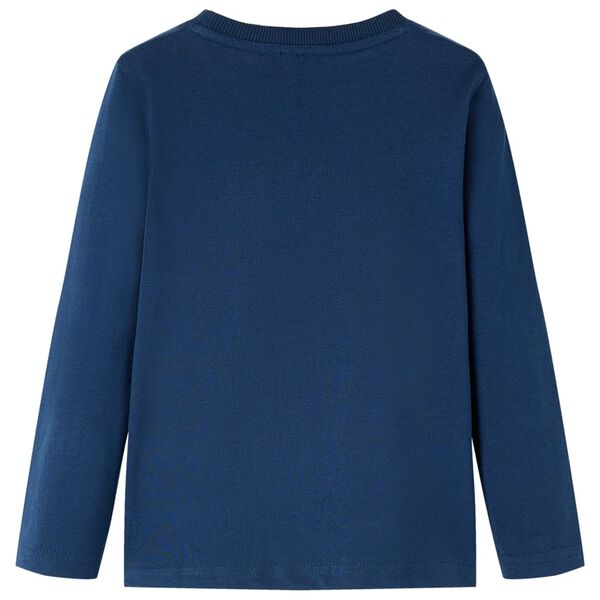 Kinder-Langarmshirt Marineblau 104
