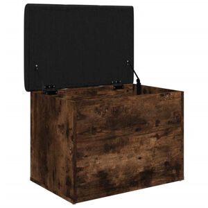 vidaXL Sitzbank mit Stauraum R&auml;uchereiche 62x42x45 cm Holzwerkstoff