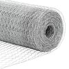vidaXL Zaun mit Pfosten Silber 0,6 x 100 m Stahl