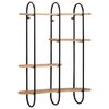 vidaXL Wandregal 90x20x116,5 cm Raues Massivholz Mango
