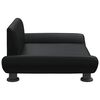 vidaXL Hundebett Schwarz 70x45x28 cm Kunstleder