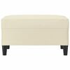 vidaXL Fußhocker Creme 70x55x41 cm Kunstleder