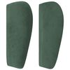 vidaXL Boxspringbett mit Matratze Dunkelgr&uuml;n 140x200 cm Samt