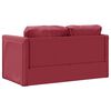 vidaXL Bodensofa mit Schlaffunktion Weinrot 112x174x55 cm Kunstleder