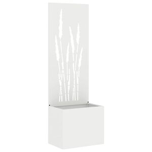 vidaXL Garten Sichtschutz-Leinwand Wei&szlig; 50 x 32 x 150 cm