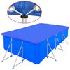 vidaXL Poolabdeckungen 2 Stk. PE Rechteckig 90 g/m² 540x270 cm