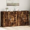 vidaXL Sideboards 2 Stk. R&auml;uchereiche 79x38x80 cm Holzwerkstoff