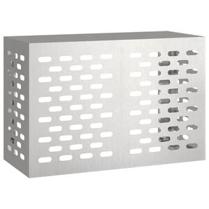 vidaXL Klimaanlagenabdeckung Silber 90 x 40 x 60 cm Edelstahl