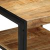 vidaXL Couchtisch 50x50x38 cm Raues Massivholz Mango