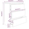 vidaXL Sideboard Wei&szlig; 60x35x76 cm Holzwerkstoff