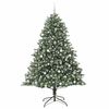 vidaXL K&uuml;nstlicher Weihnachtsbaum mit 300 LEDs mit St&auml;nder Gr&uuml;n 210 cm