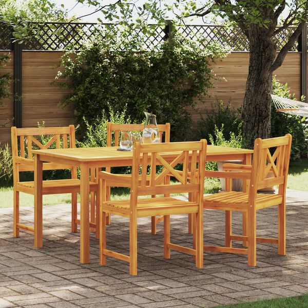 vidaXL Gartenstuhl 4 pcs 56 x 56 x 90 cm Massivholz Akazie