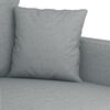 vidaXL Sessel Hellgrau 60 cm Stoff