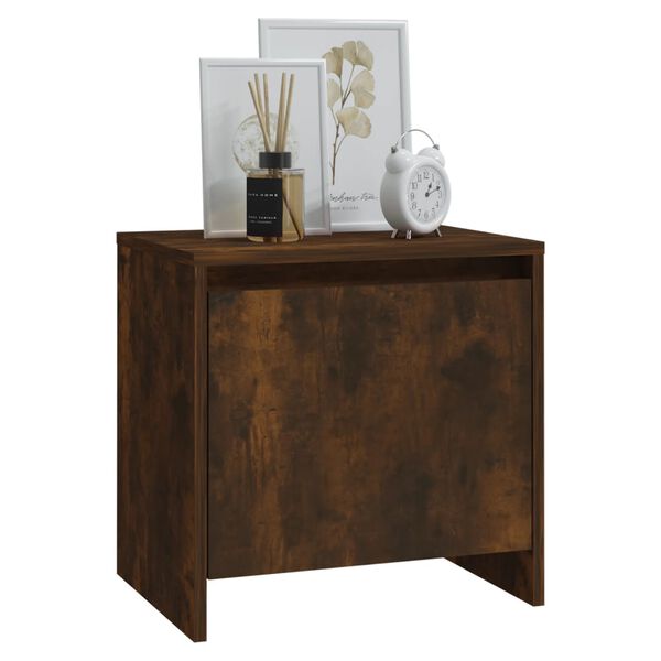 vidaXL Nachttisch R&auml;uchereiche 45x34x44,5 cm Holzwerkstoff