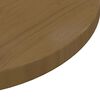 vidaXL Tischplatte Braun &Oslash;60x2,5 cm Massivholz Kiefer