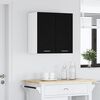 vidaXL H&auml;ngeschrank Lyon Schwarz Eichen-Optik 60 x 31 x 60 cm