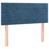 vidaXL Boxspringbett mit Matratze Dunkelblau 90x200 cm Samt