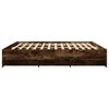 vidaXL Bettgestell ohne Matratze R&auml;uchereiche 180x200 cm Holzwerkstoff