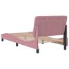 vidaXL Bettgestell ohne Matratze Rosa 80x200 cm Samt