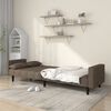 vidaXL Schlafsofa 2-Sitzer mit 2 Kissen Taupe Stoff