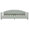 vidaXL Tagesbett Hellgrau 90x200 cm Samt