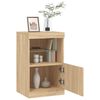 vidaXL Sideboard mit LED-Leuchten Sonoma-Eiche 41x37x67 cm