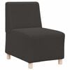 vidaXL Modulares Armfreies Sofa Dunkelgrau Woll&auml;hnlicher Stoff