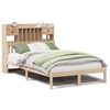vidaXL Massivholzbett mit Regal ohne Matratze 135x190 cm Kiefer