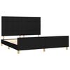 vidaXL Bettgestell ohne Matratze Schwarz 180x200 cm Stoff