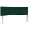vidaXL Boxspringbett mit Matratze Dunkelgr&uuml;n 160x210 cm Samt