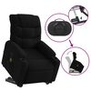 vidaXL Massagesessel mit Aufstehhilfe Schwarz Stoff
